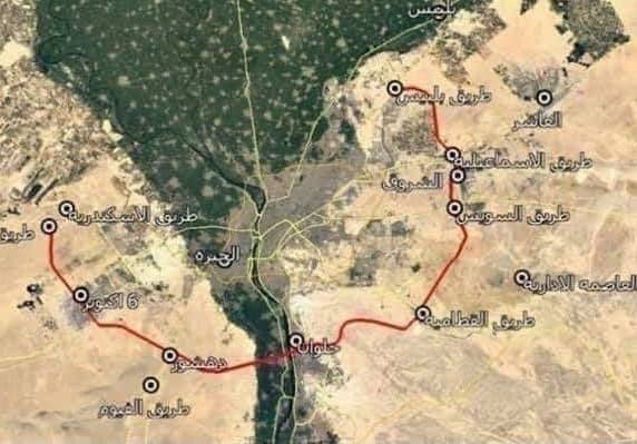 خريطة الدائري الأوسطي