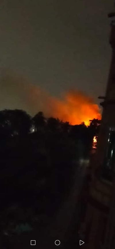 حريق مزرعة مواشي بالبدرشين