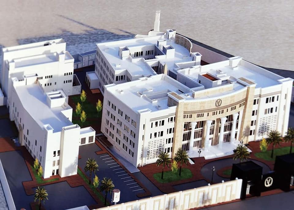 مجسم للمبني الجديد